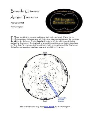 Binocular Universe: Aurigan Treasures