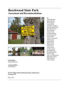 Beechwood State Park: Assessment and Recommendations