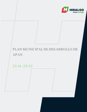 Plan Municipal De Desarrollo De Apan