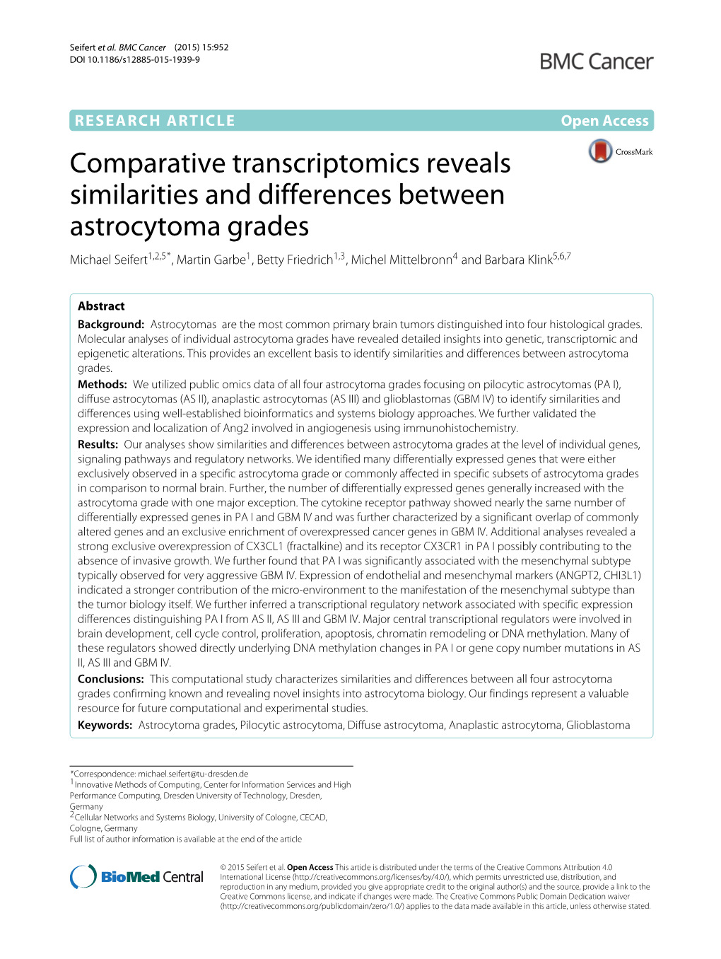 Comparative Transcriptomics Reveals Similarities and Differences