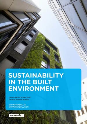 Sustainability in the Built Environment