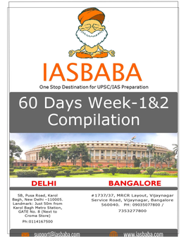 Iasbaba 60 Day Plan 2020 – History Compilation Week 1 and 2