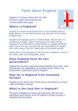 Facts About England