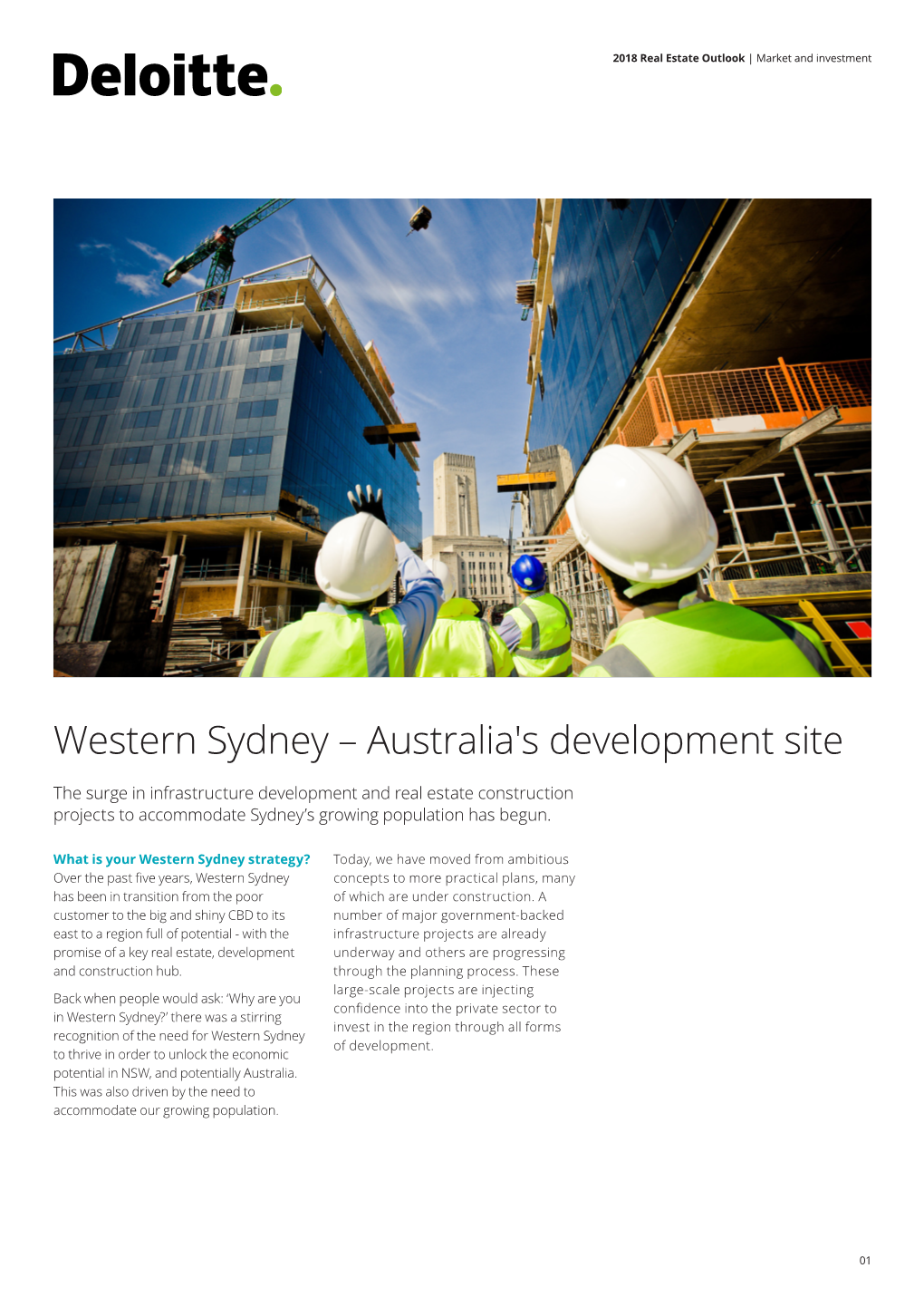 Western Sydney – Australia's Development Site