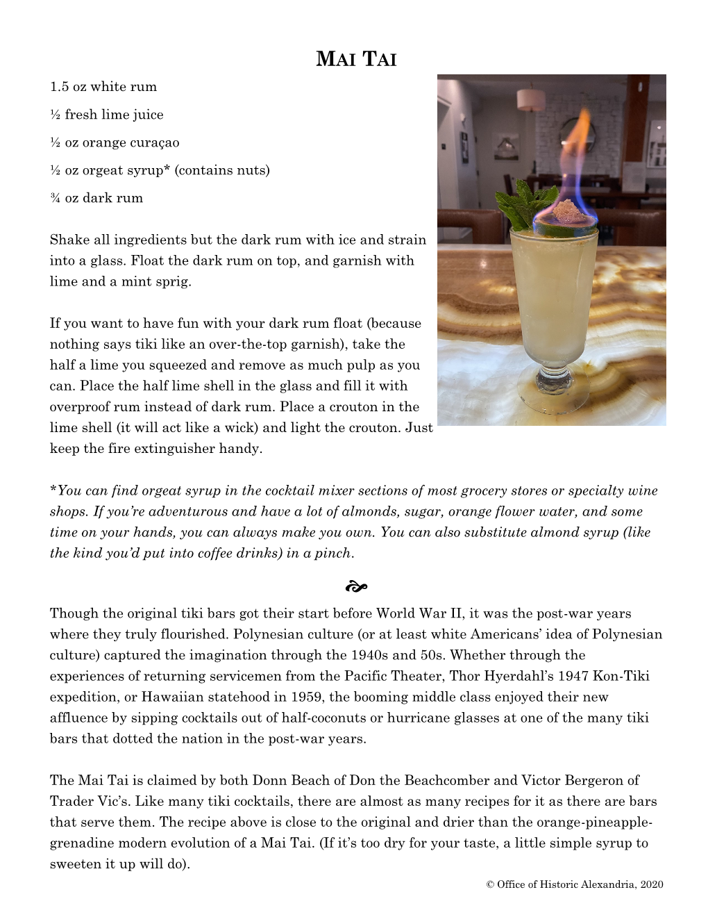 Mai Tai Recipe