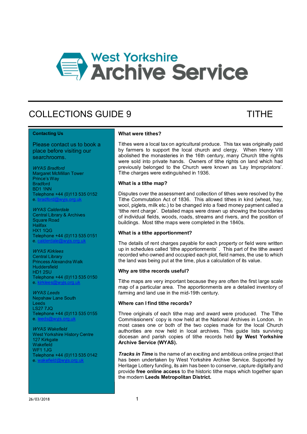 Collections Guide 9 Tithe