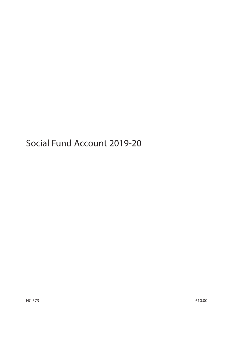 Social Fund 2019-2020