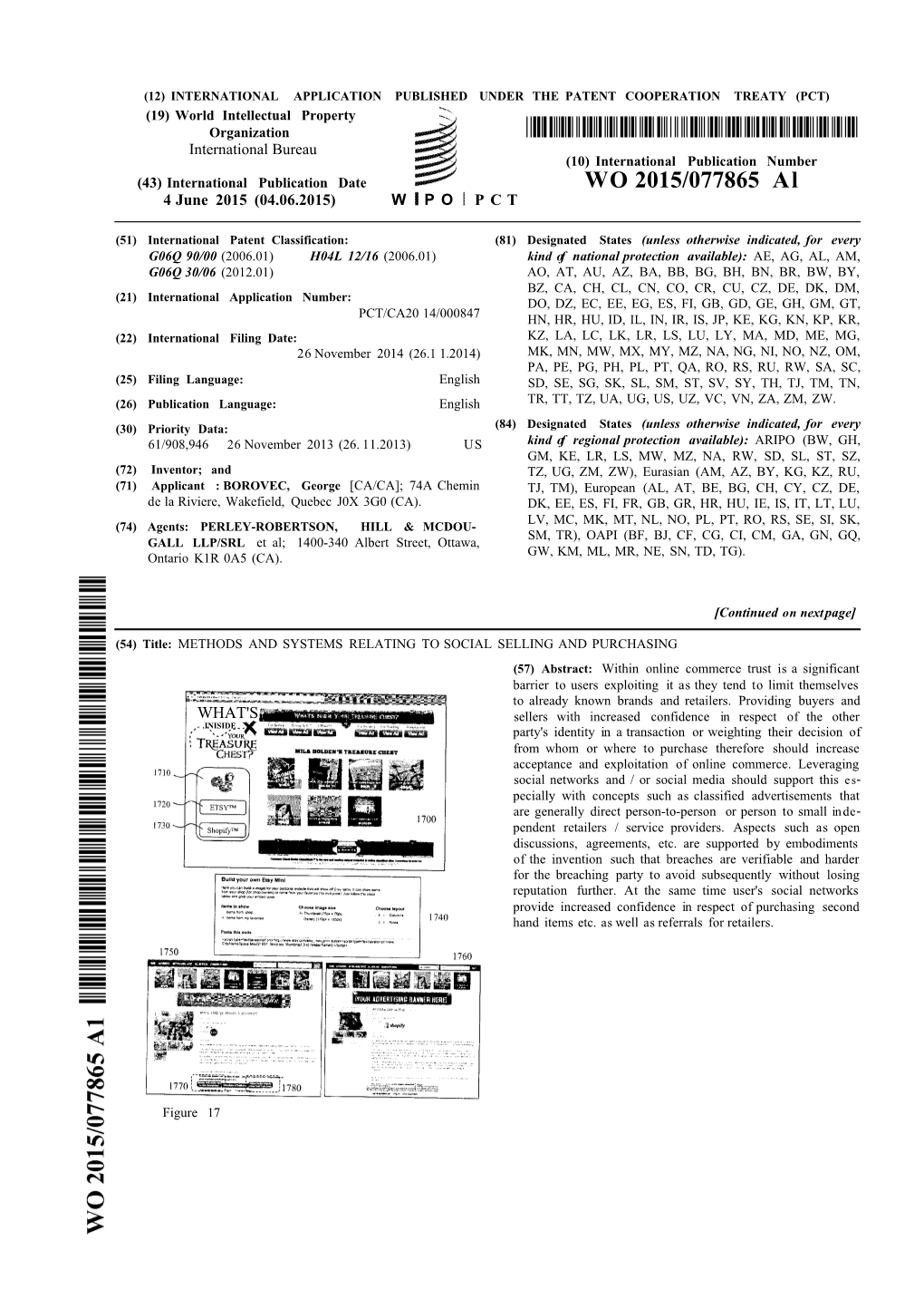 WO 2015/077865 Al 4 June 2015 (04.06.2015) W P O P C T