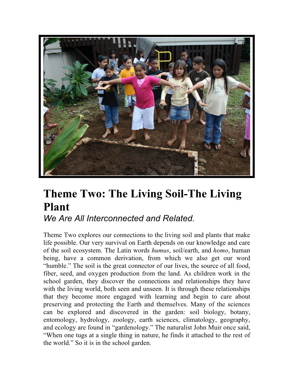 The Living Soil-The Living Plant We Are All Interconnected and Related