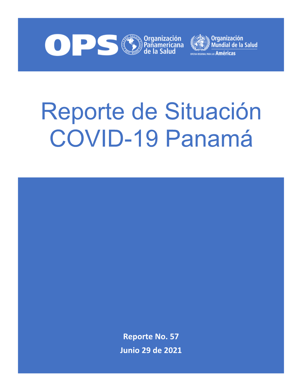 Reporte De Situación COVID-19 Panamá