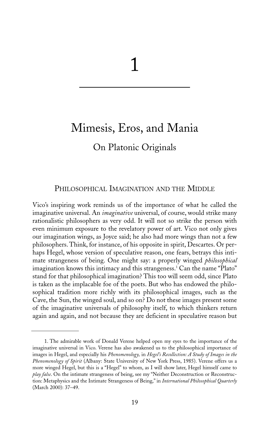 Mimesis, Eros, and Mania on Platonic Originals