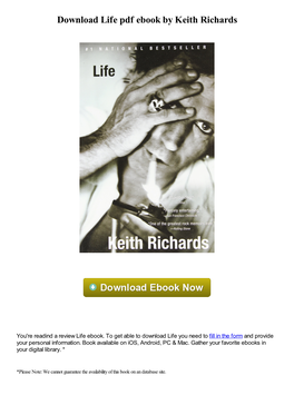 Download Life Pdf Ebook by Keith Richards