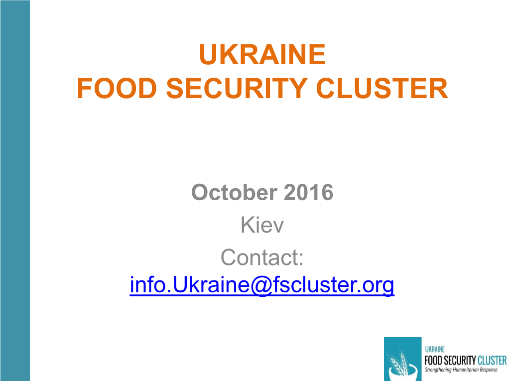 Ukraine Food Security Cluster