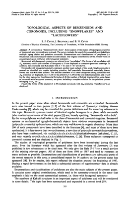 Kekulene), C1 [5], and Very Recently Cyclo[D.E.D.E.E.D.E.D.E.E]Dekakisbenzene, C2 [6]