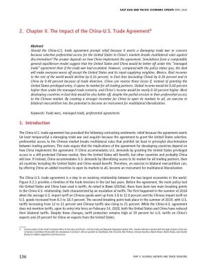 2. Chapter II. the Impact of the China-U.S. Trade Agreement4