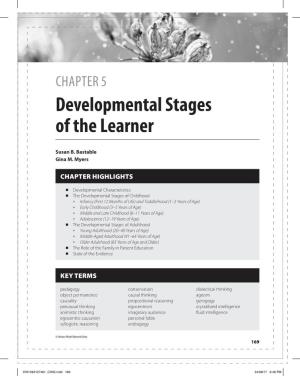 Chapter 5 Developmental Stages of the Learner