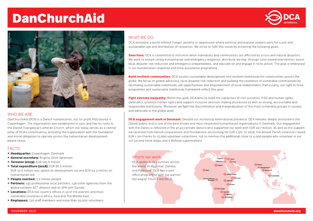 Danchurchaid Factsheet