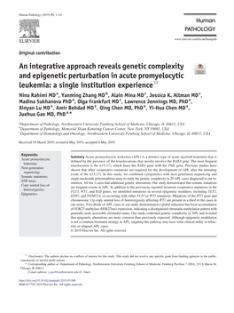 An Integrative Approach Reveals Genetic Complexity and Epigenetic