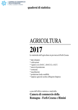 Quaderno Agricoltura 2017