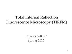 Total Internal Reflection Fluorescence Microscopy (TIRFM)