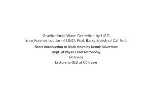 Gravitational Wave Detection by LIGO from Former Leader of LIGO, Prof