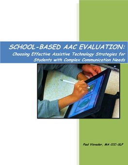 School-Based Aac Evaluation