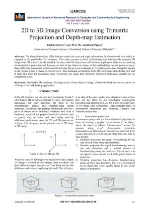 2D to 3D Image Conversion Using Trimetric Projection and Depth-Map Estimation