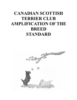 Canadian Scottish Terrier Club Amplification of the Breed Standard