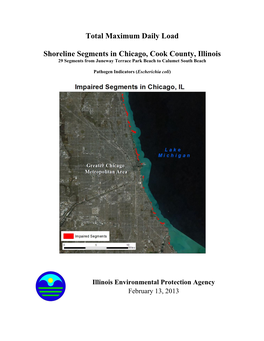 Total Maximum Daily Load Shoreline Segments in Chicago, Cook County