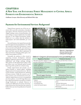 Payments for Environmental Services: Background