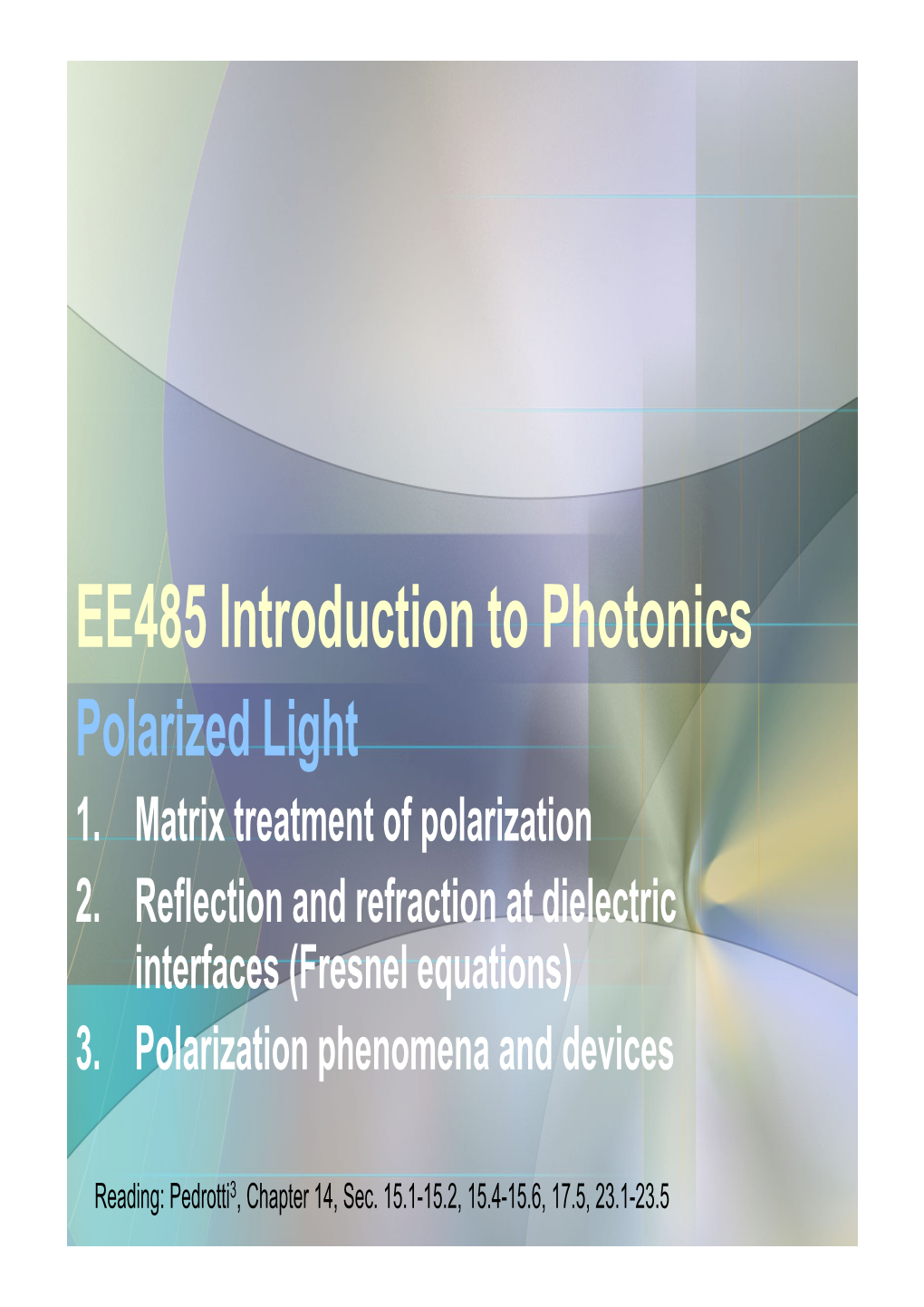 Polarized Light 1