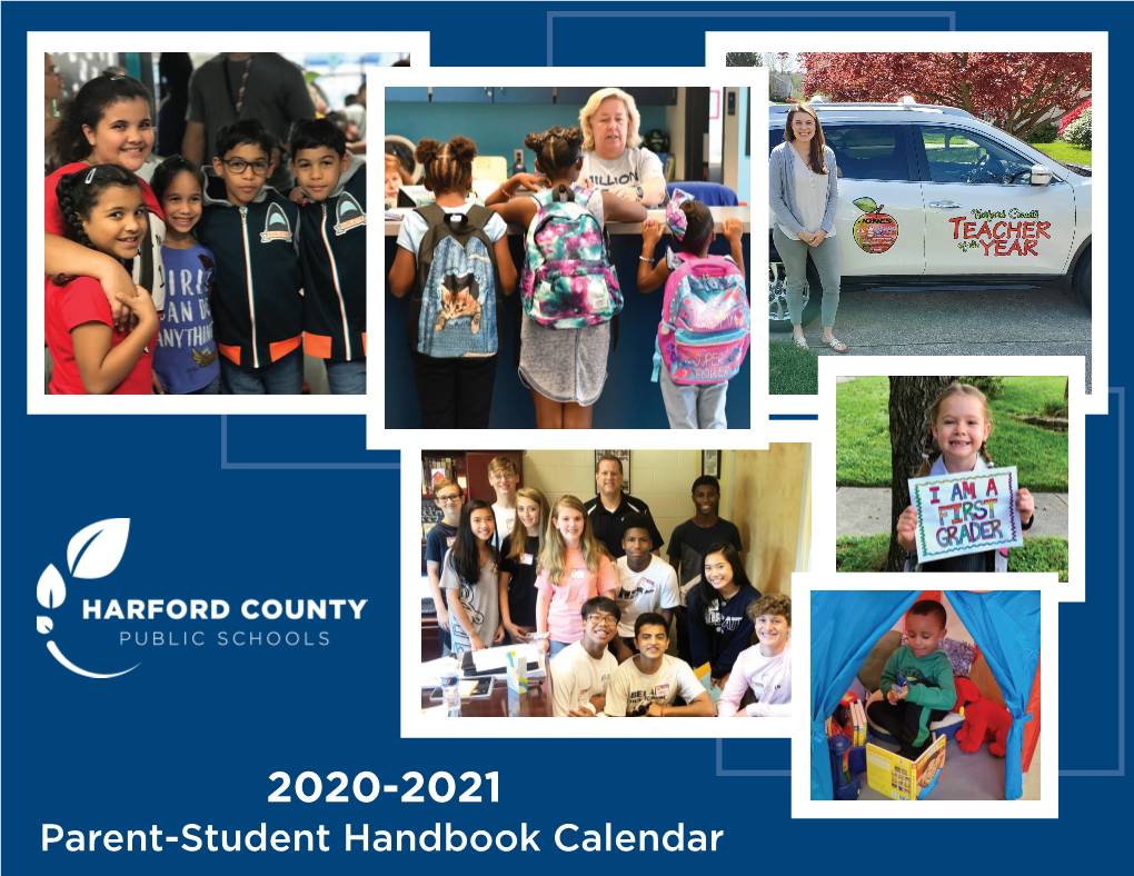 2020-2021 Parent-Student Handbook Calendar