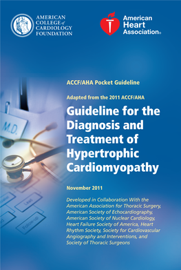 Hypertrophic Cardiomyopathy 2011 Pocket Guide