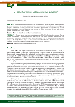 O Fogo É Sempre Um Vilão Nos Campos Rupestres.Indd