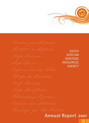 SAHRA-Annual-Report-2007.Pdf