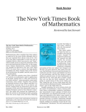 The New York Times Book of Mathematics Reviewed by Ian Stewart