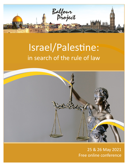 Balfour Project Rule of Law Conference Brochure