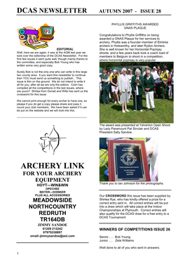 Dcas Newsletter Autumn 2007 - Issue 28