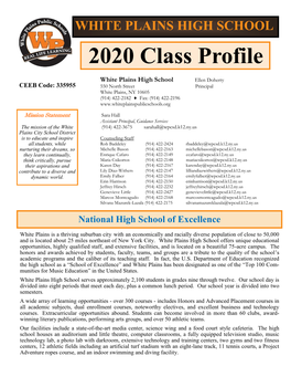 2020 Class Profile