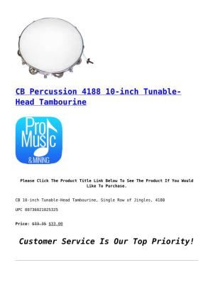 CB Percussion 4188 10-Inch Tunable-Head Tambourine,CB Percussion 4290 Drum Practice Pad,CB Percussion 4340 Guiro Scratcher,CB Pe