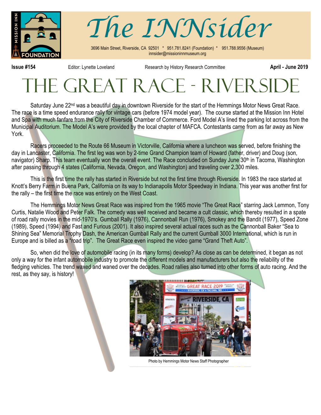 The Great Race - Riverside