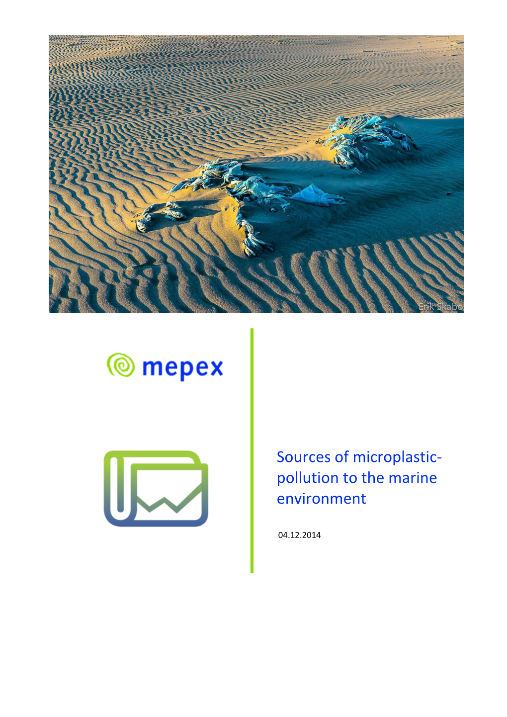 Sources of Microplastic Pollution to the Marine Environment