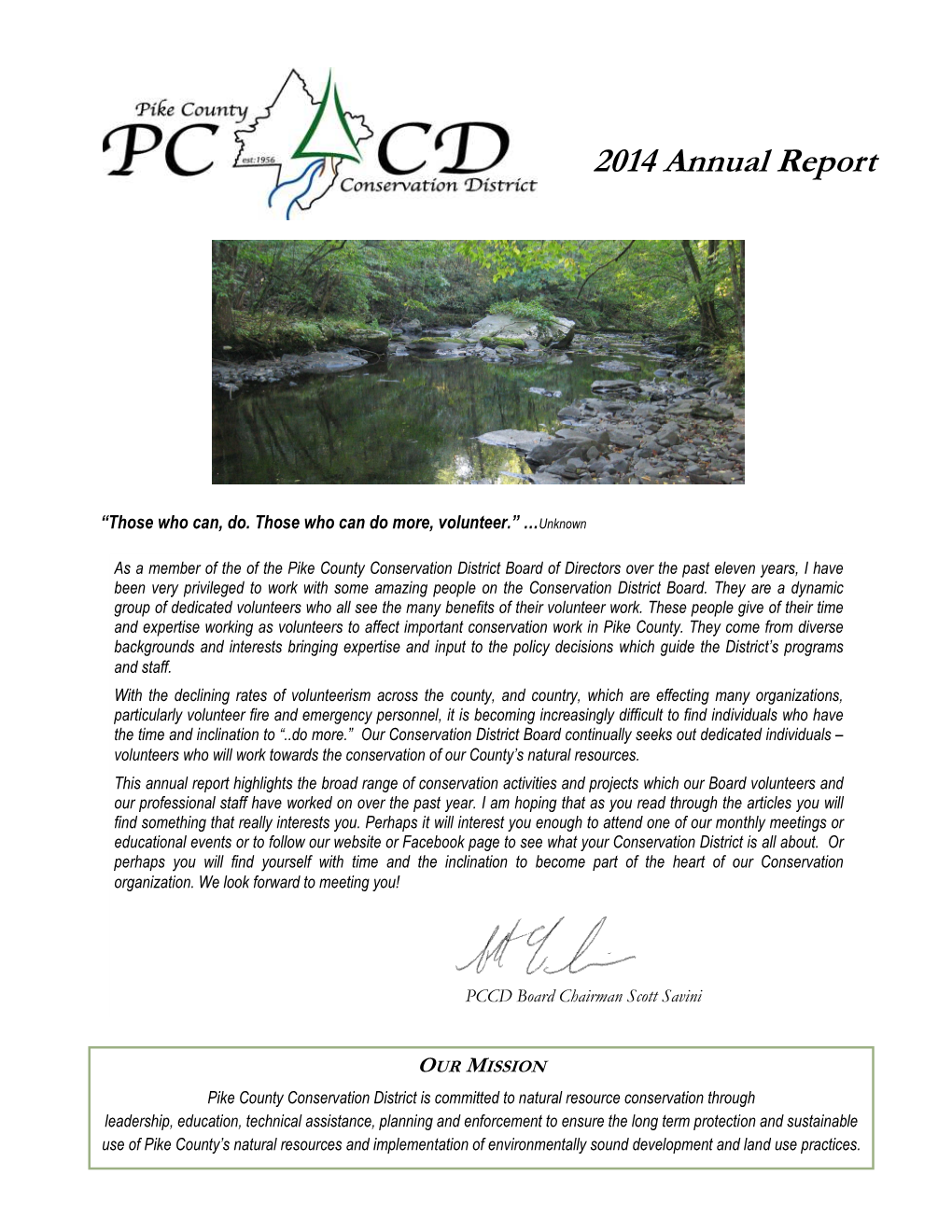 2014 PCCD Annual Report