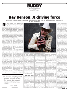 BUDDY Ray Benson: a Driving Force