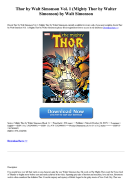 Mighty Thor by Walter Simonson) by Walt Simonson