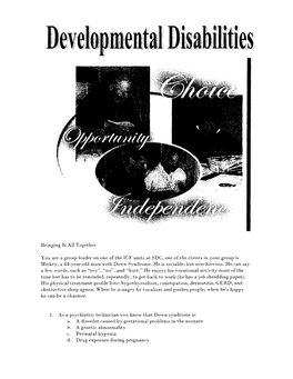 Part 7 Developmental Disabilities