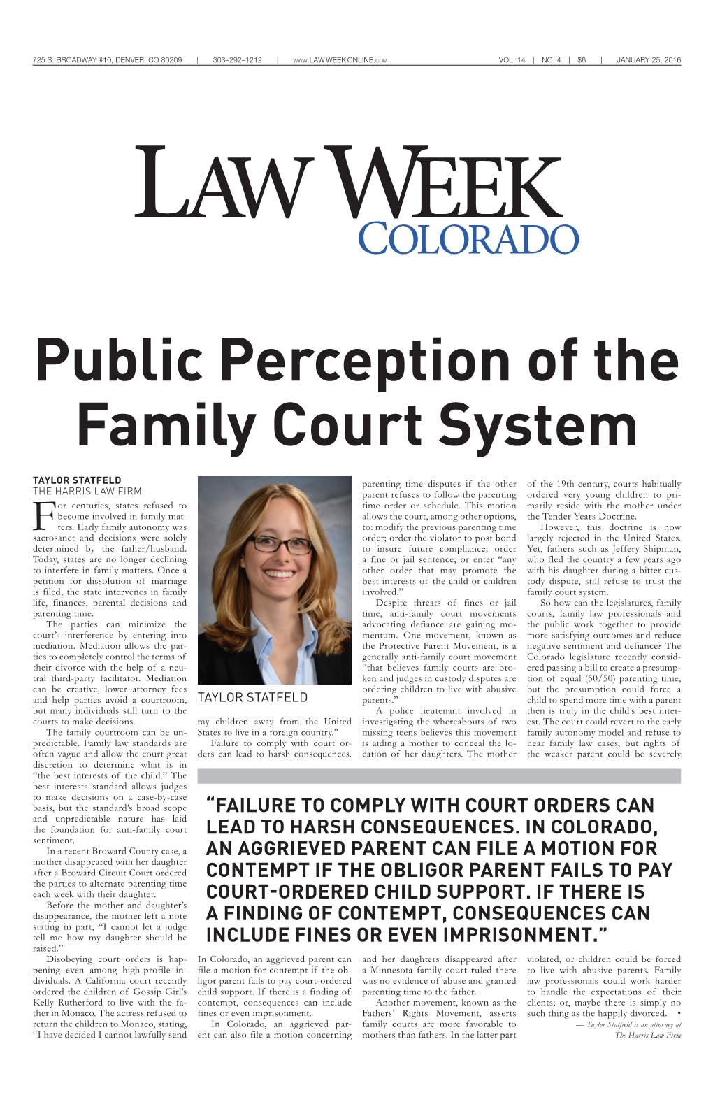 Public Perception of the Family Court System