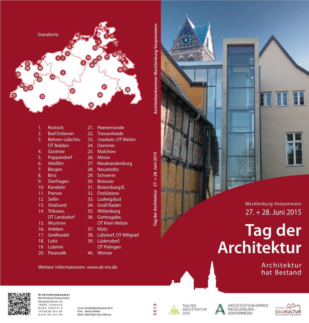 Tag Der Architektur 2015 32 Waldhaus Mit Durchblick 11 Banner Zum Tag Der Architektur 2015 33 Galeriehaus Im Dünenwald 34 Kandelin | Kindertagesstätte