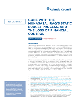 Gone with the Muhasasa: Iraq's Static Budget Process