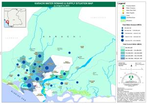 KARACHI WATER DEMAND & SUPPLY SITUATION MAP Arabian